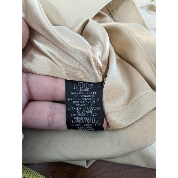 Mossimo Jumper Dress 4 Beige Khaki Tan Scoop Neck Sleeveless Pleated 269336 Mini - Picture 5 of 11